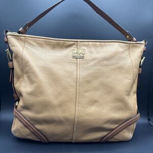 Coach Chelsea Leather Hobo Bag in Camel/Brown